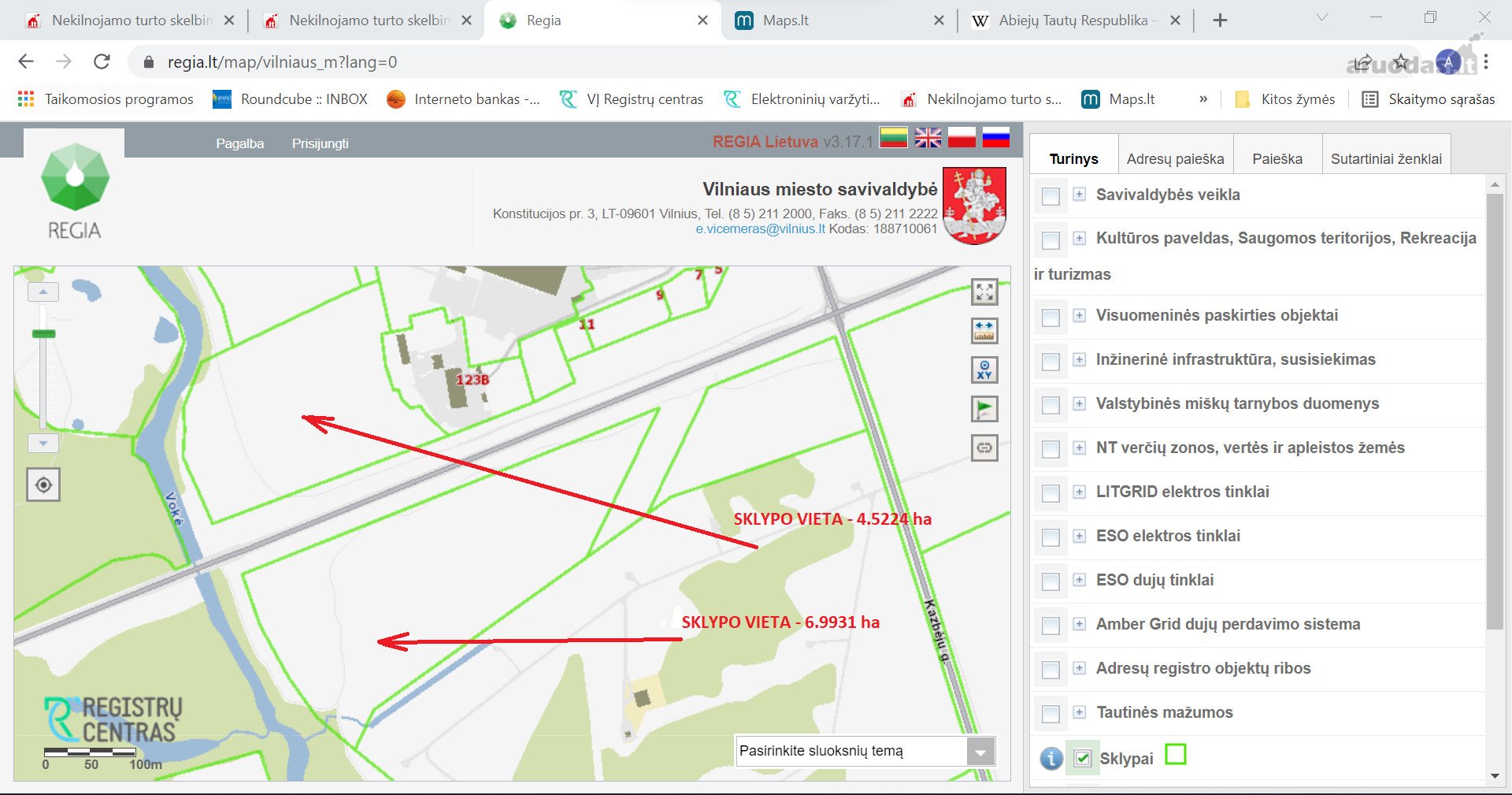 0,0712 ha dalis kitos paskirties žemės sklypo