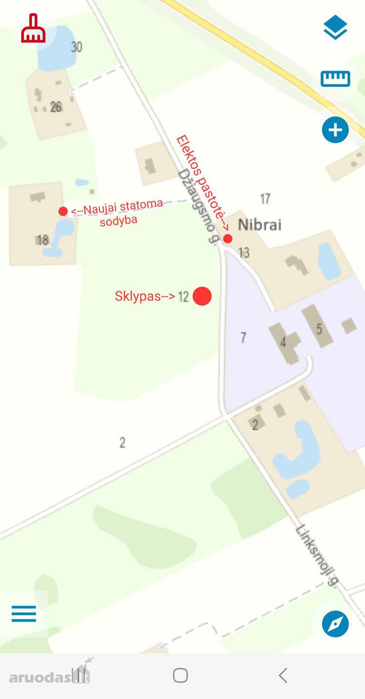 Lengvas privažiavimas. Sklypas be pastatų,