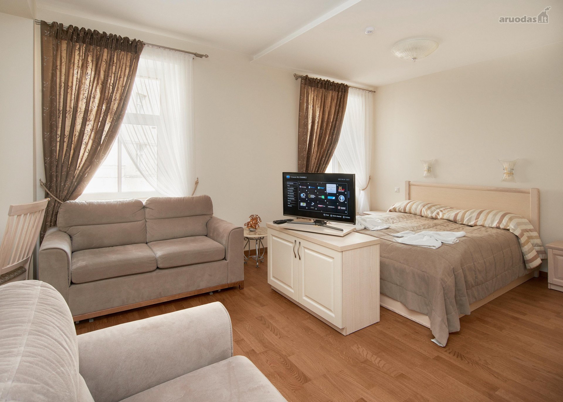 Jaukus studio butas naujai restauruotame