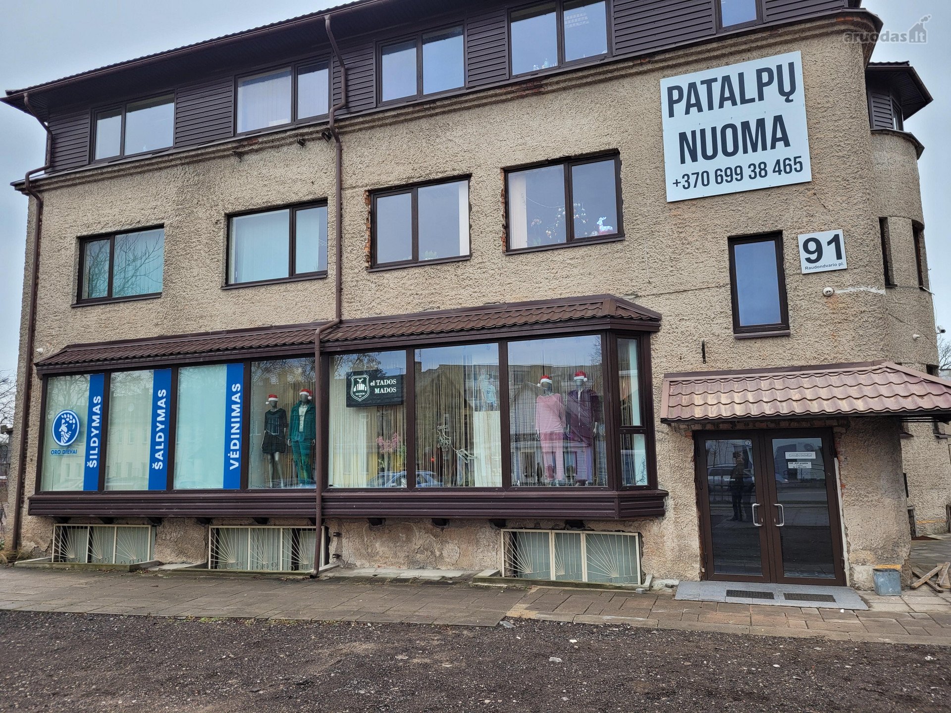 Įvairios patalpos biurui, prekybai,