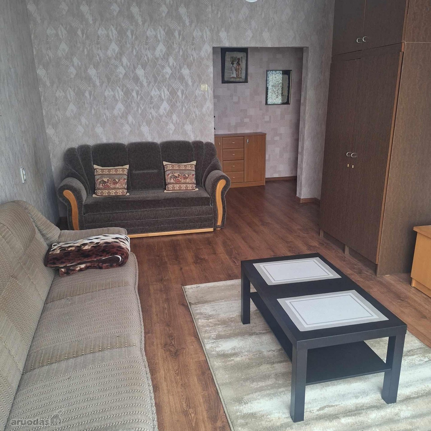 Išnuomojamas 1 kambario butas Klaipėdoje,