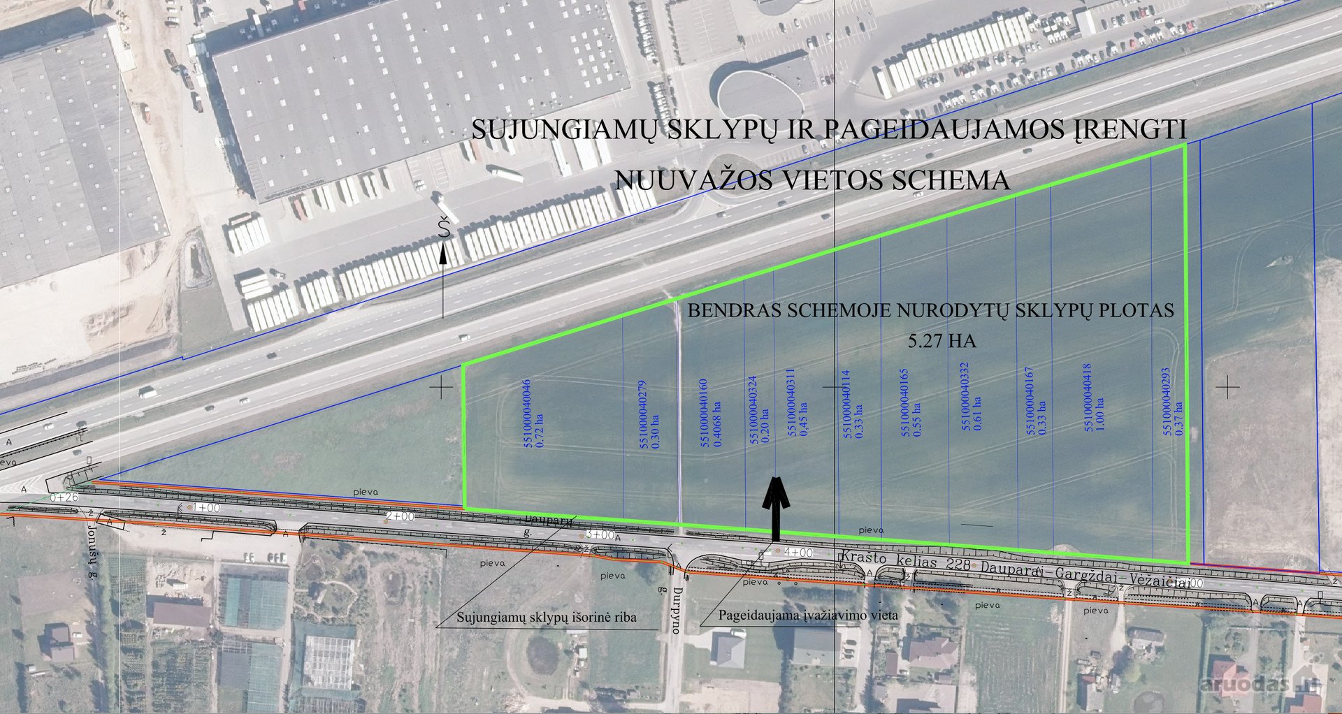 Parduodami komercinės paskirties 11 sklypų