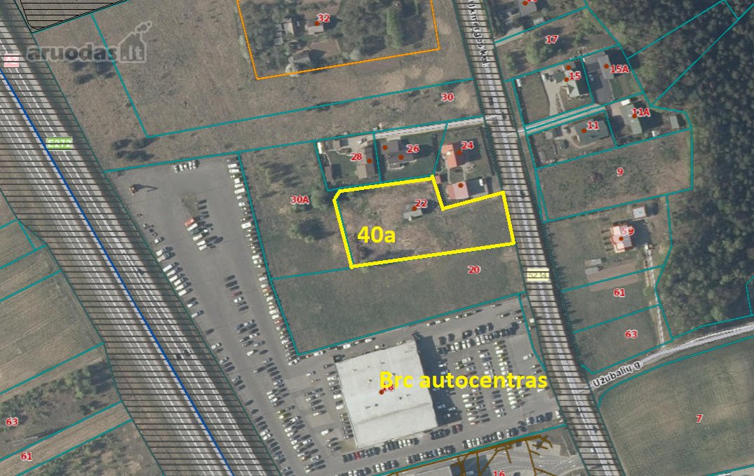Parduodamas sklypas su įregistruotų gyvenamu