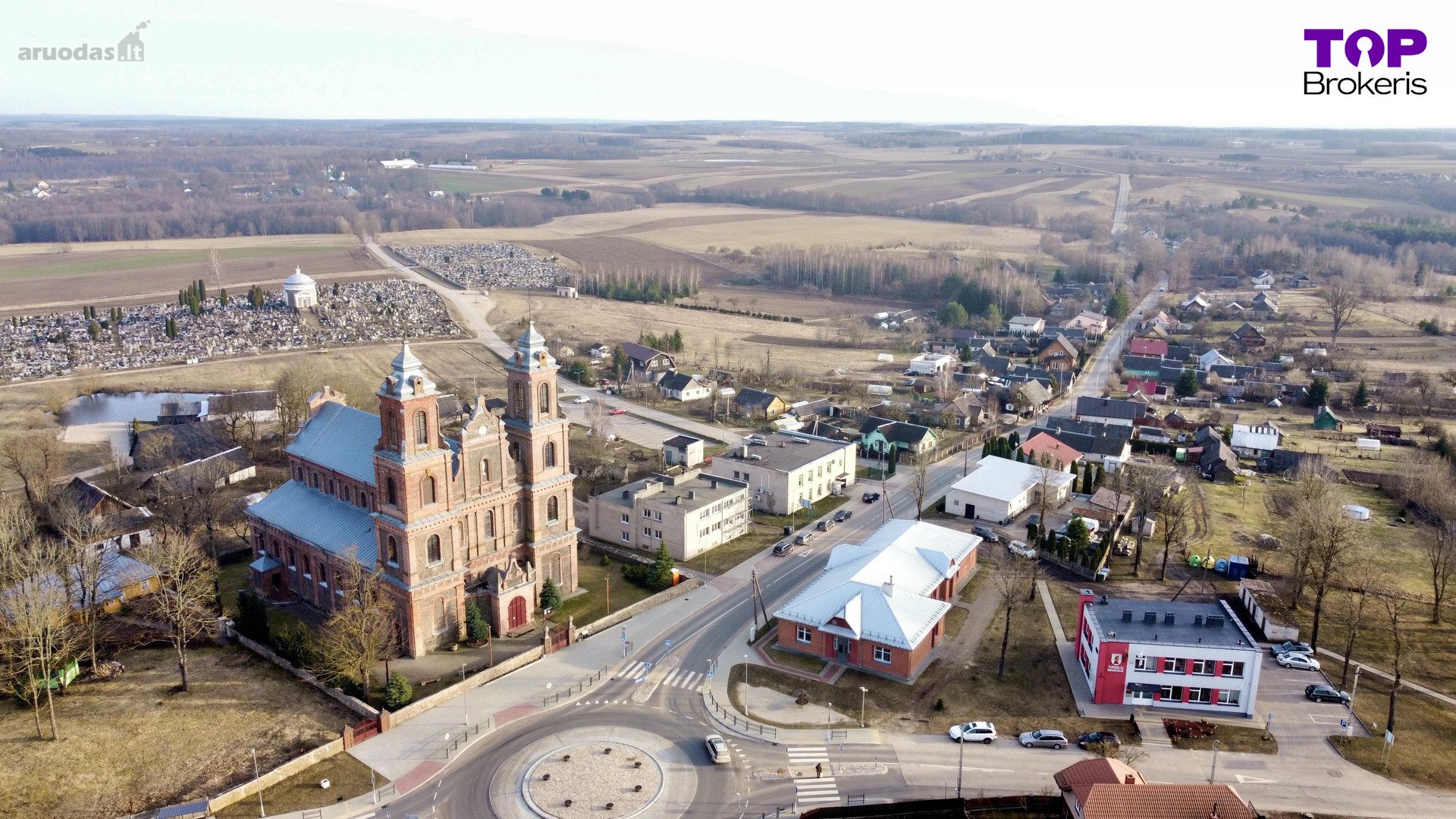 Дом, Šalčininkų r. Turgelių mstl. Akmenynės g., Кирпичный дом Портал  недвижимости-Aruodas.lt