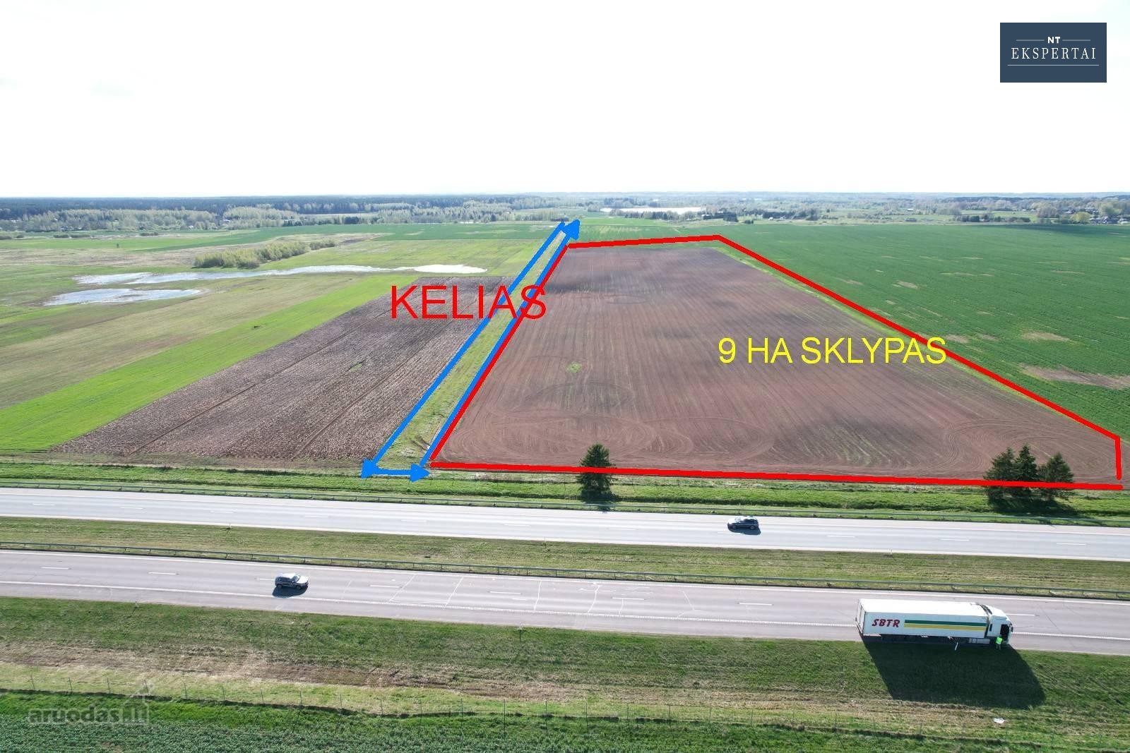 8,9 Ha Sklypas Prie Vilnius–panevėžys