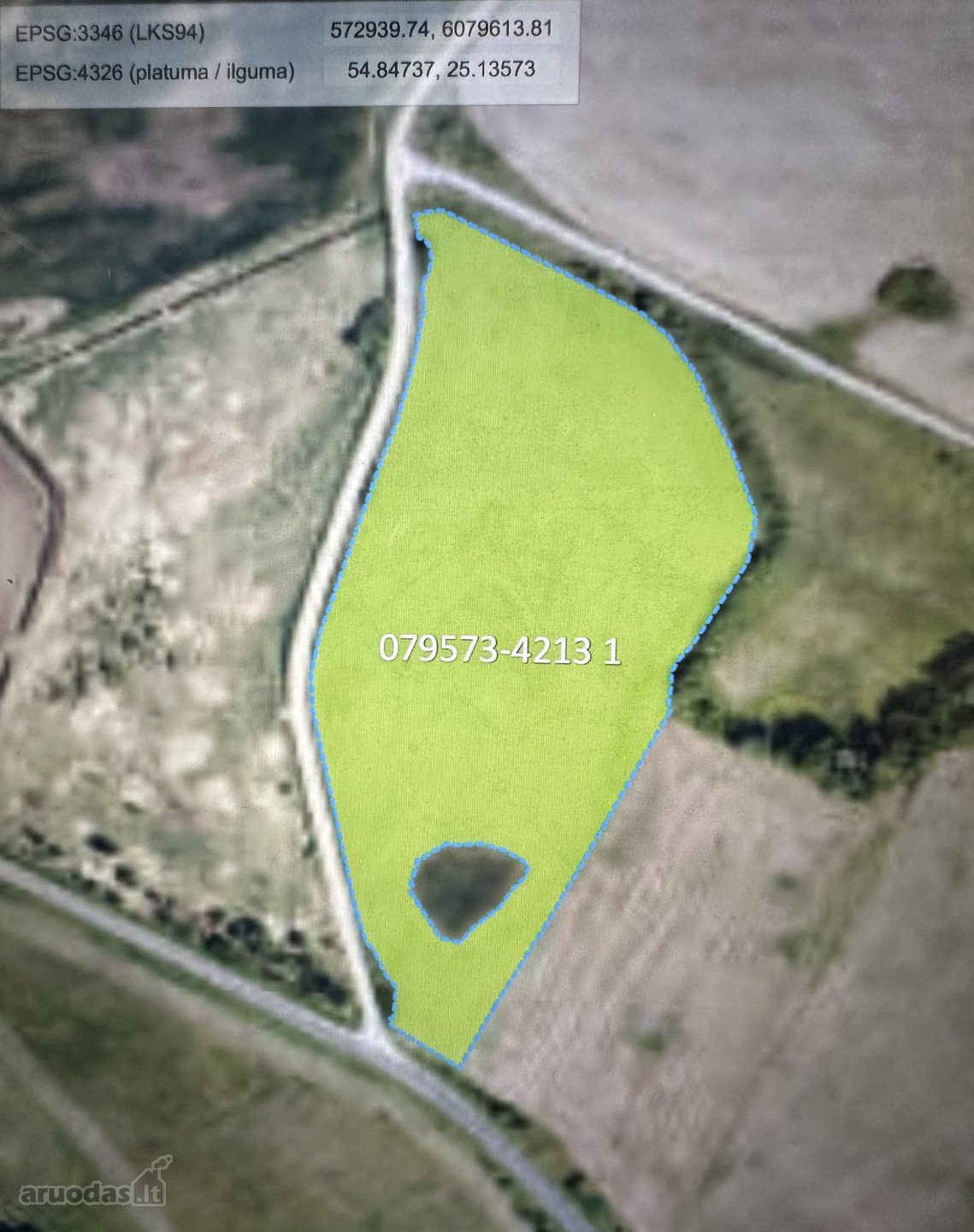 Parduodamas 4,79 ha Ploto Žemės Ūkio