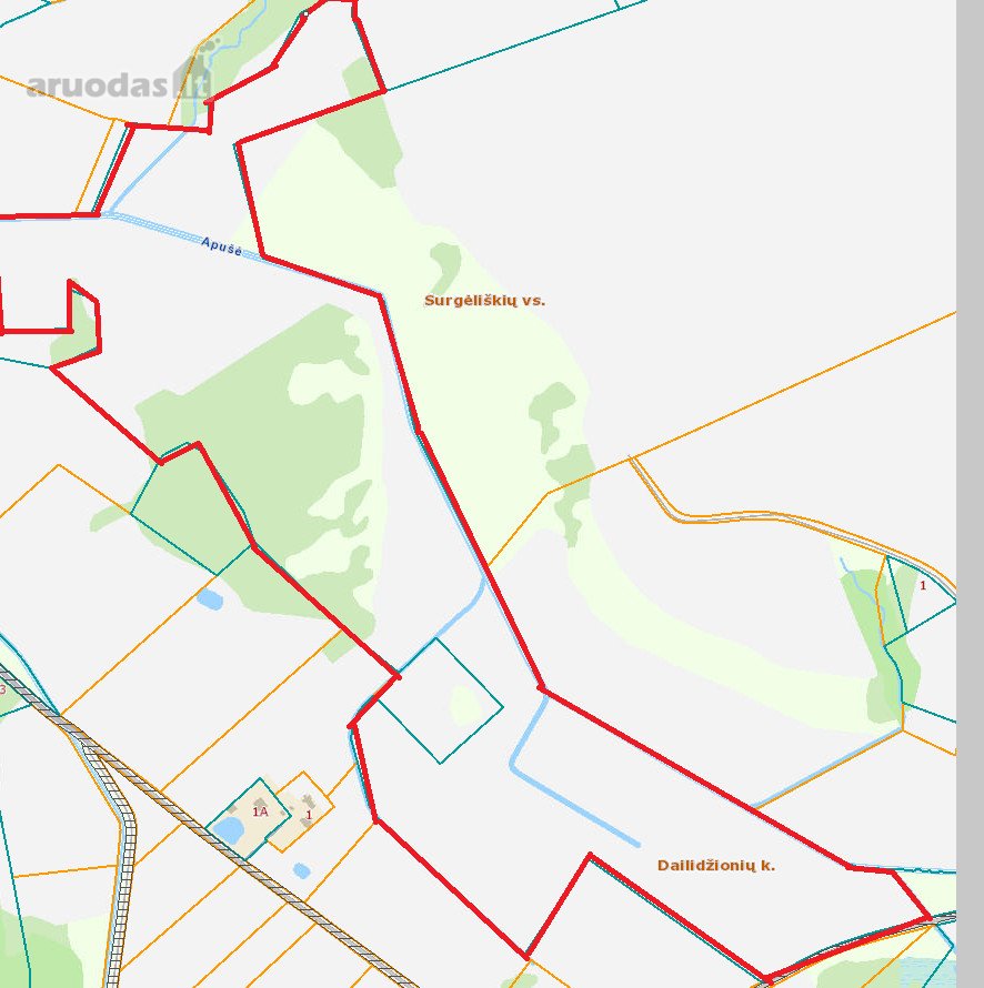 Dailidžionių km. parduodamas žemės sklypo