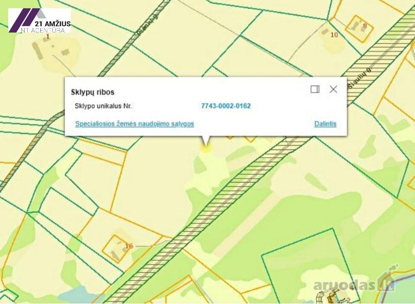Parduodamas žemės ūkio paskirties žemės