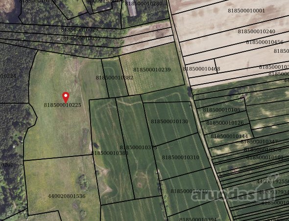  Parduodamas 5,39 ha žemės ūkio paskirties