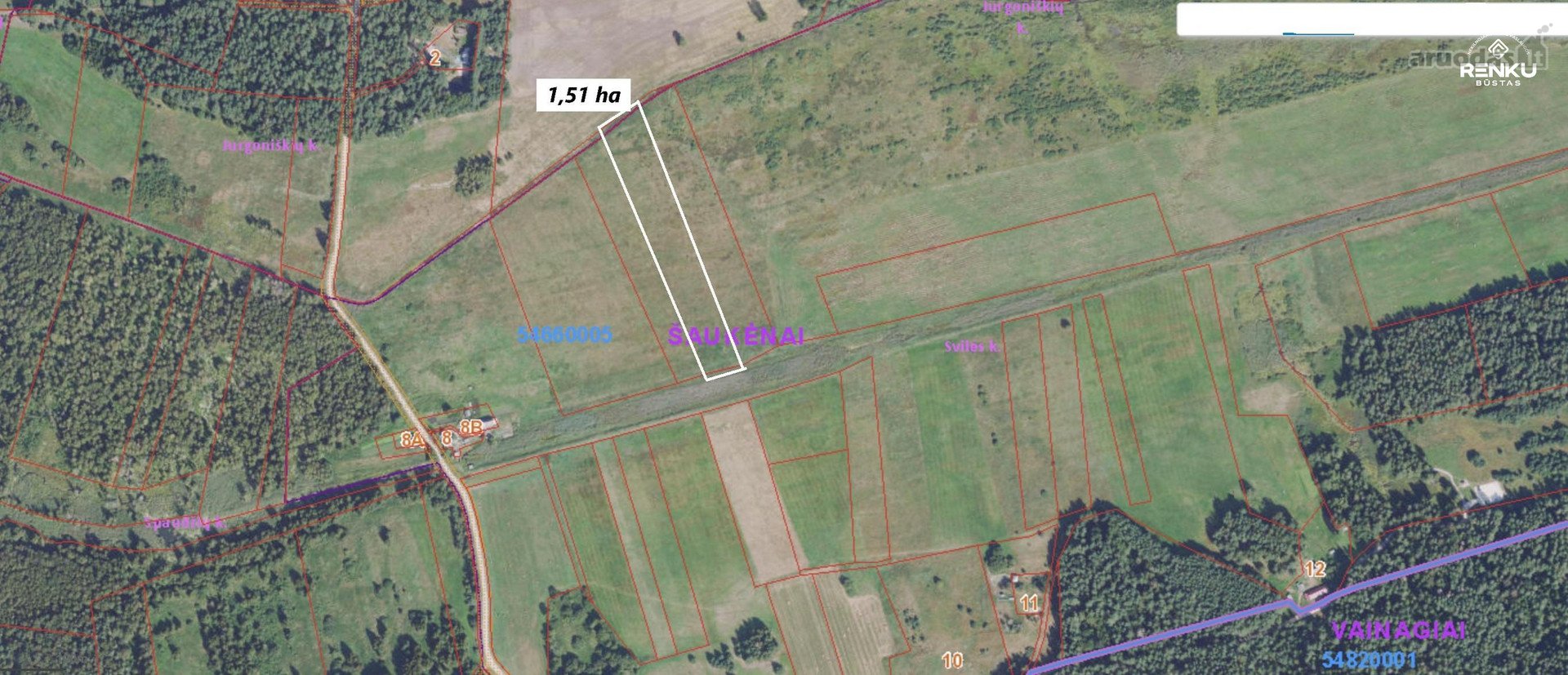 Parduodamas 1,510 Ha Žemės Ūkio Paskirties