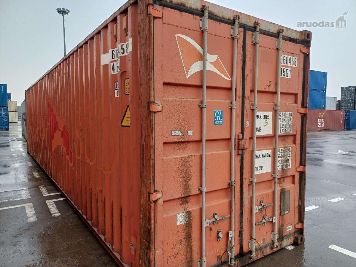 Paaukštinti 12m (40'hc) jūriniai Konteineriai
