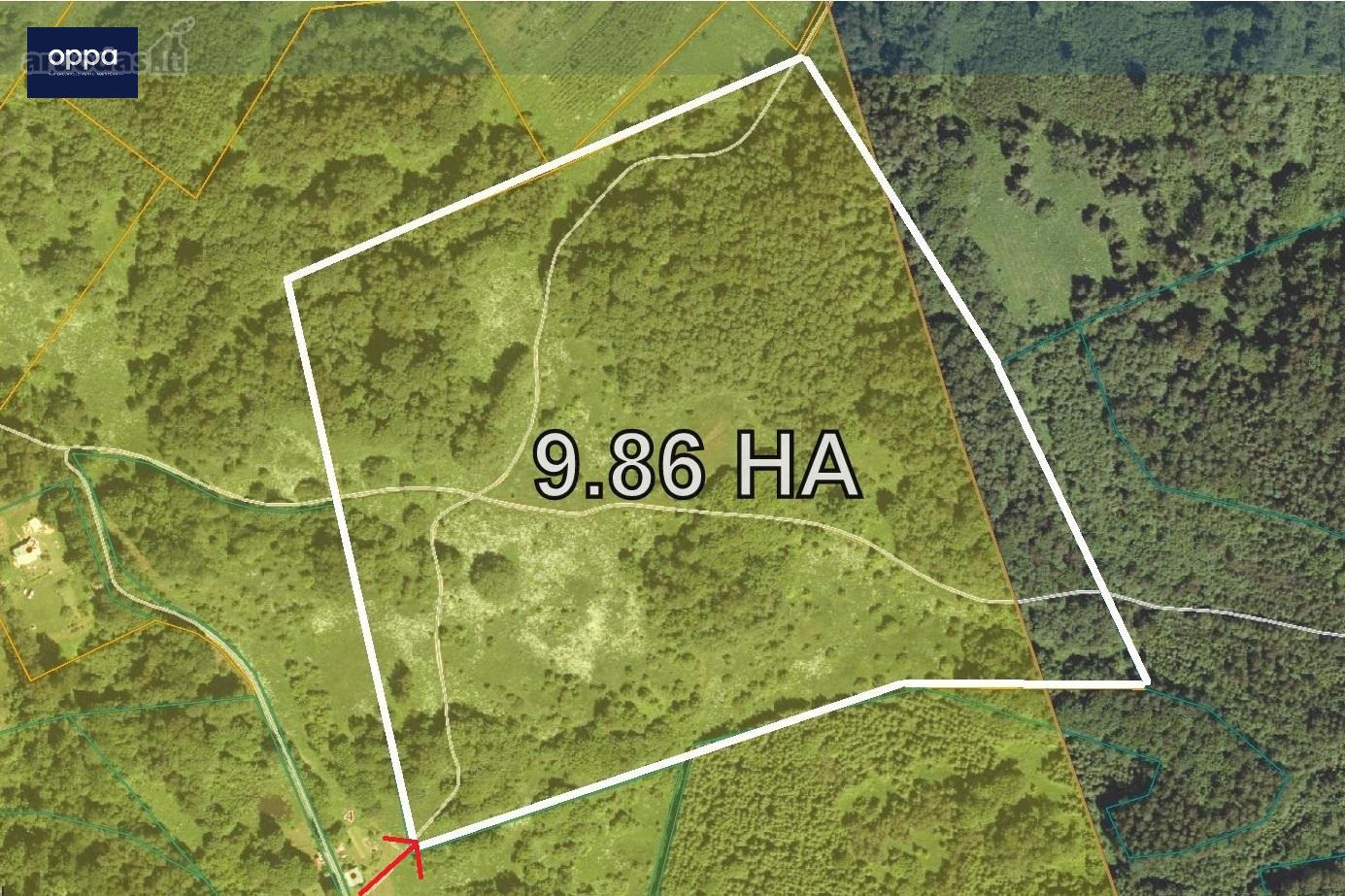 Parduodamas 9,86 ha sklypas prie Velnio