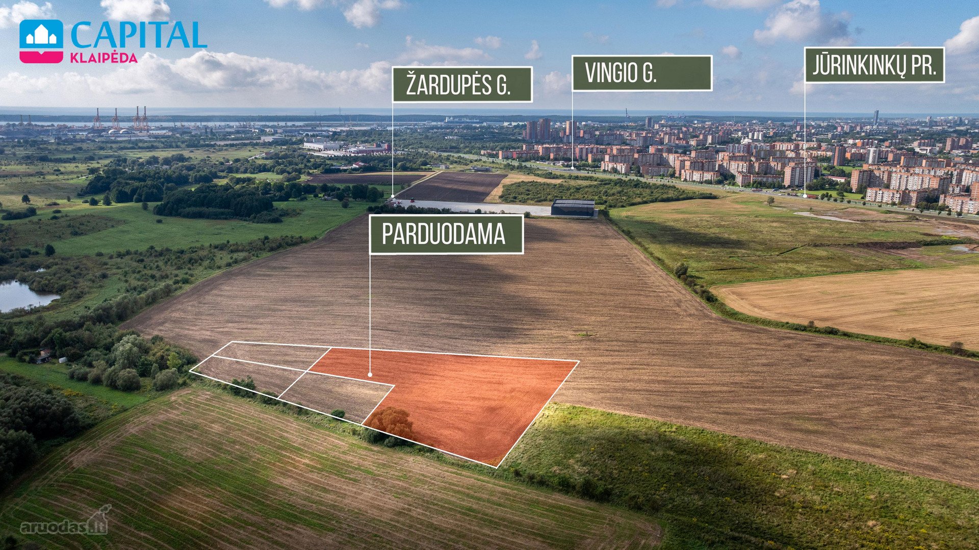 Pietinėje Klaipėdos Dalyje Parduodamas 80 Arų