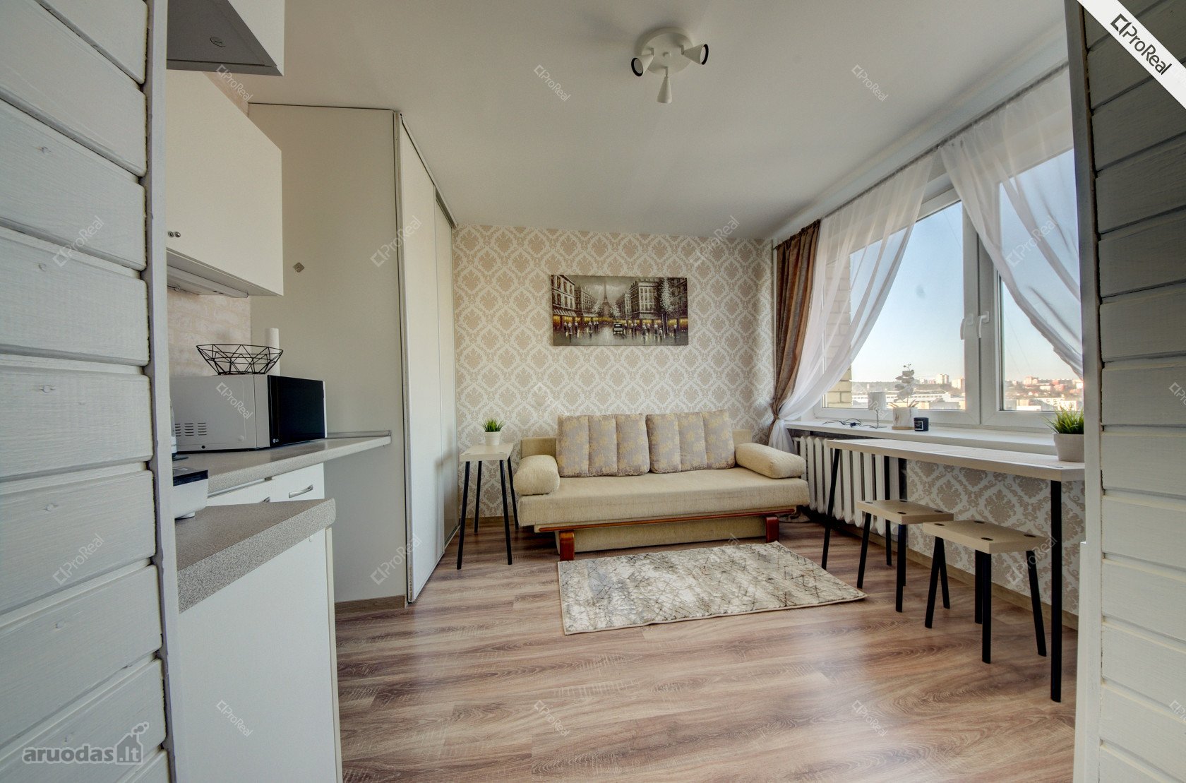 Ką tik suremontuotas studio tipo butas su