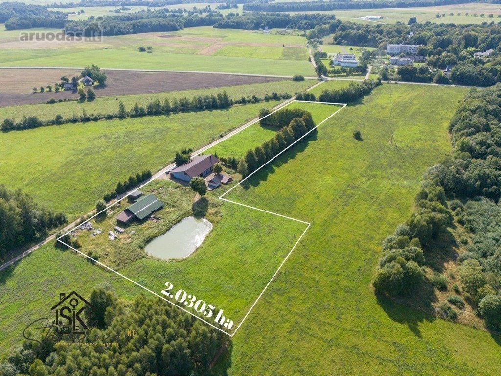 Parduodama Sodyba Su 2.0305 Ha Žemės Sklypu