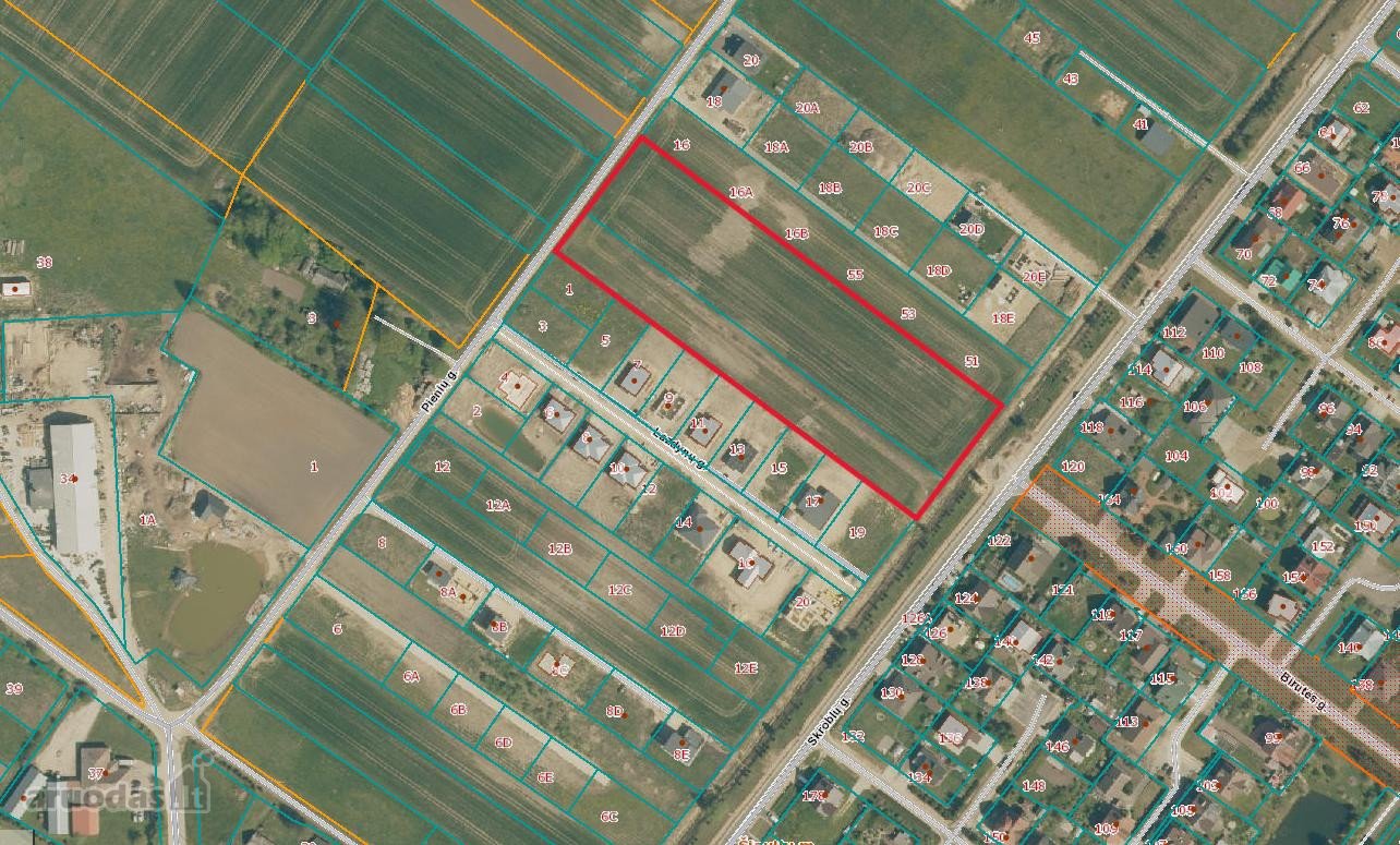 Parduodami namų valdos sklypai šalia Šiaulių