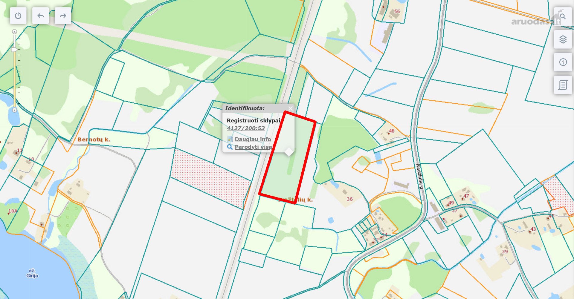 Parduodamas 2,8666ha žemės ūkio paskirties