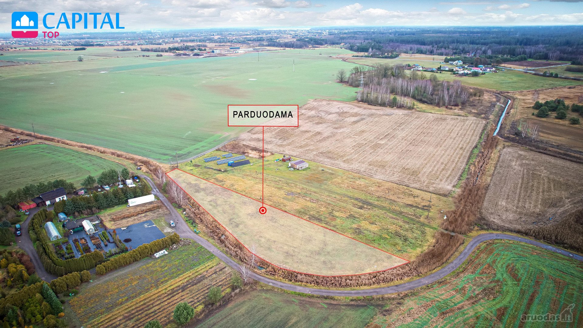 Parduodamas žemės ūkio paskirties sklypas