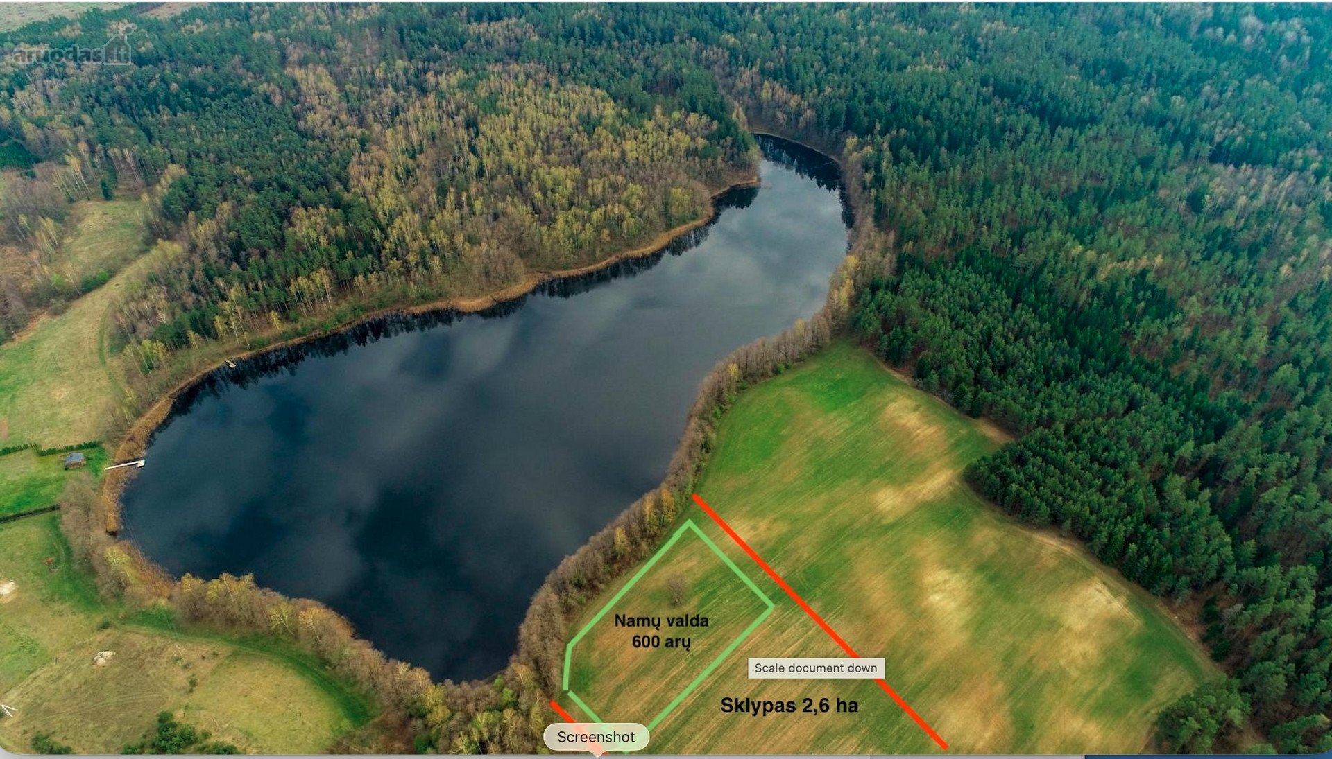 Privati valda Draustinyje – 3,2 ha prie