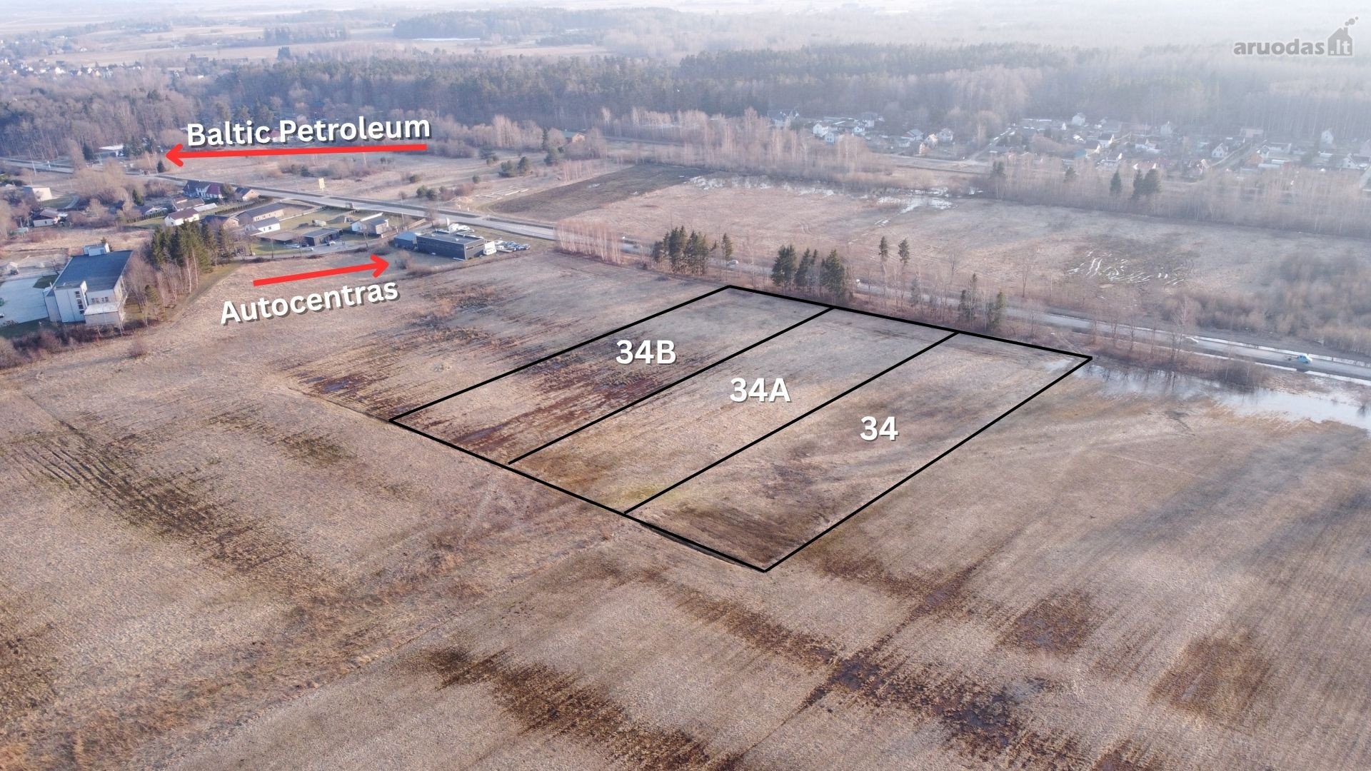 Parduodami 3 Komercinės Paskirties Sklypai