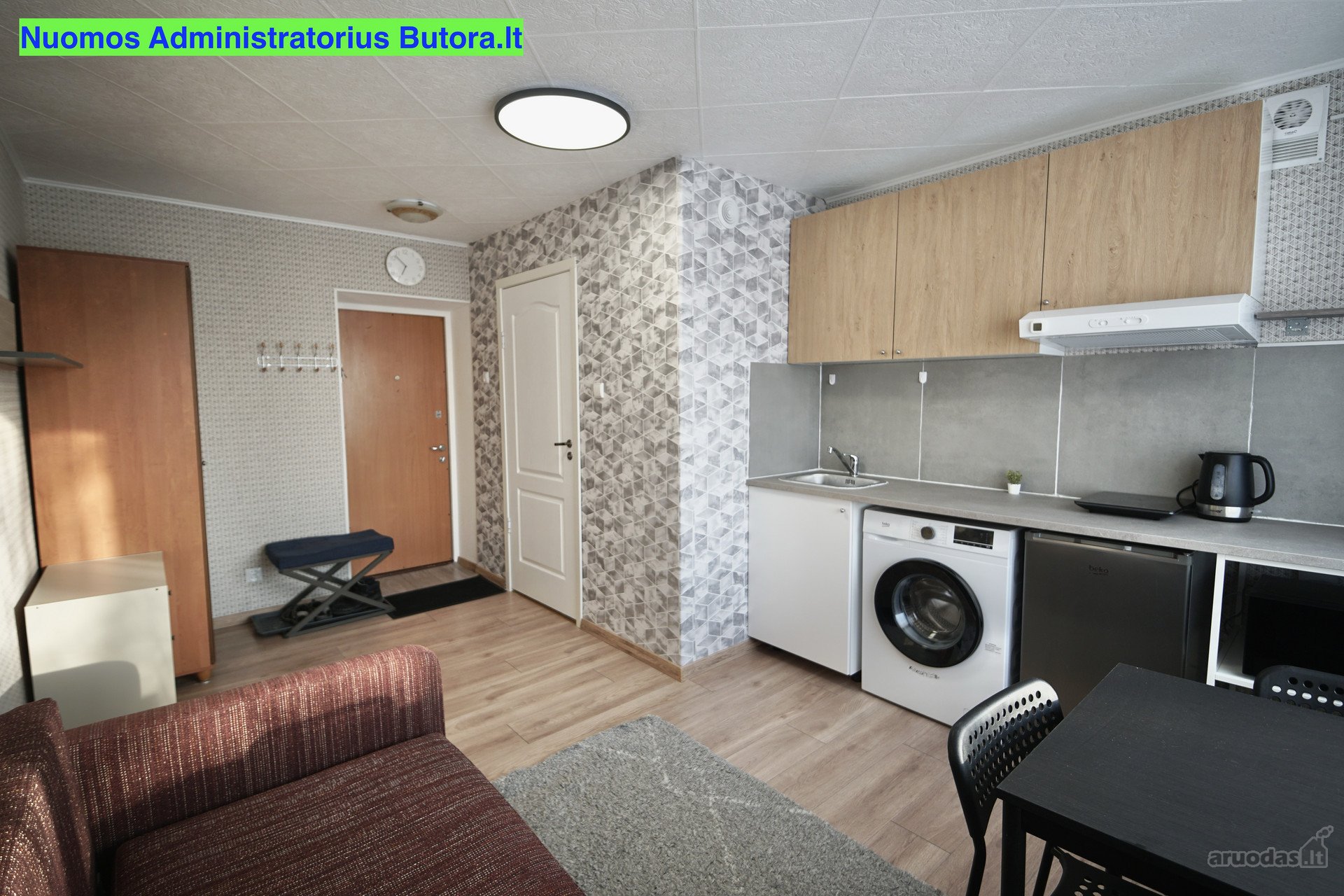 Nuomojamas 1 kambario butas