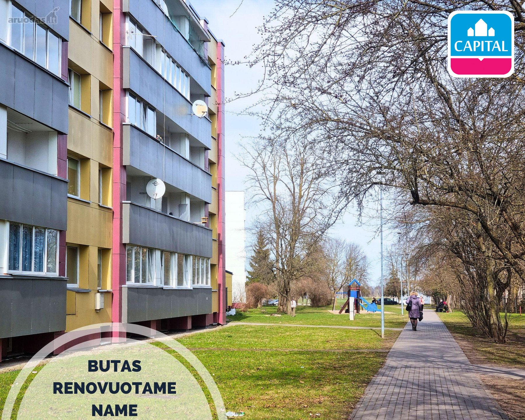 Parduodamas 3 K. Butas Joniškio Miesto Centre