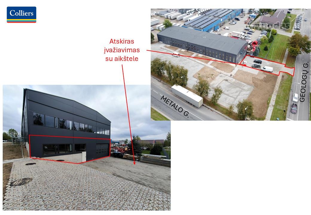 I aukštas – 580 kv. m (dalis patalpų)
