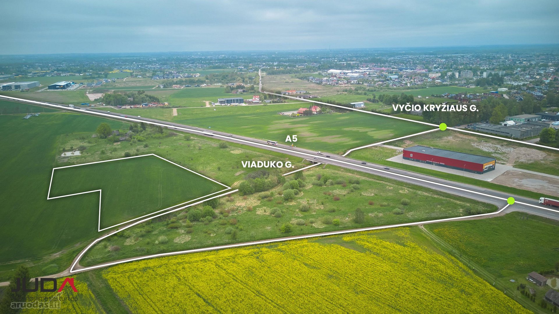 Parduodamas komercinės paskirties sklypas