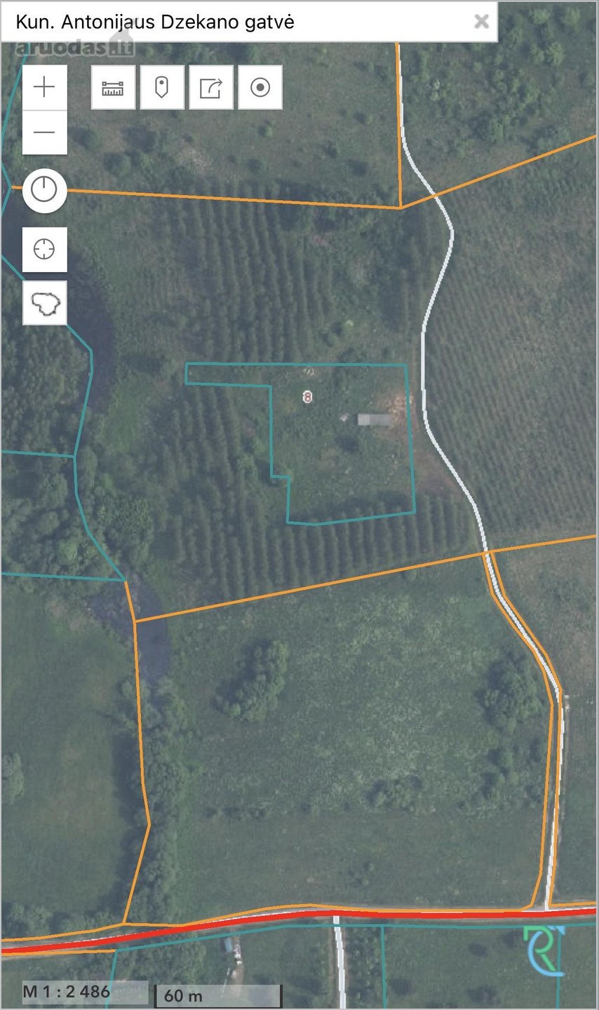Parduodamas 0,5 ha namų valdos sklypas
