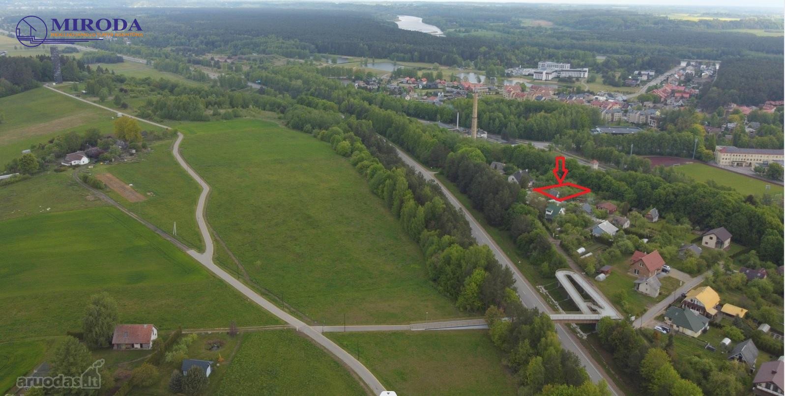 Birštonas, komunikacijos šalia sklypo,