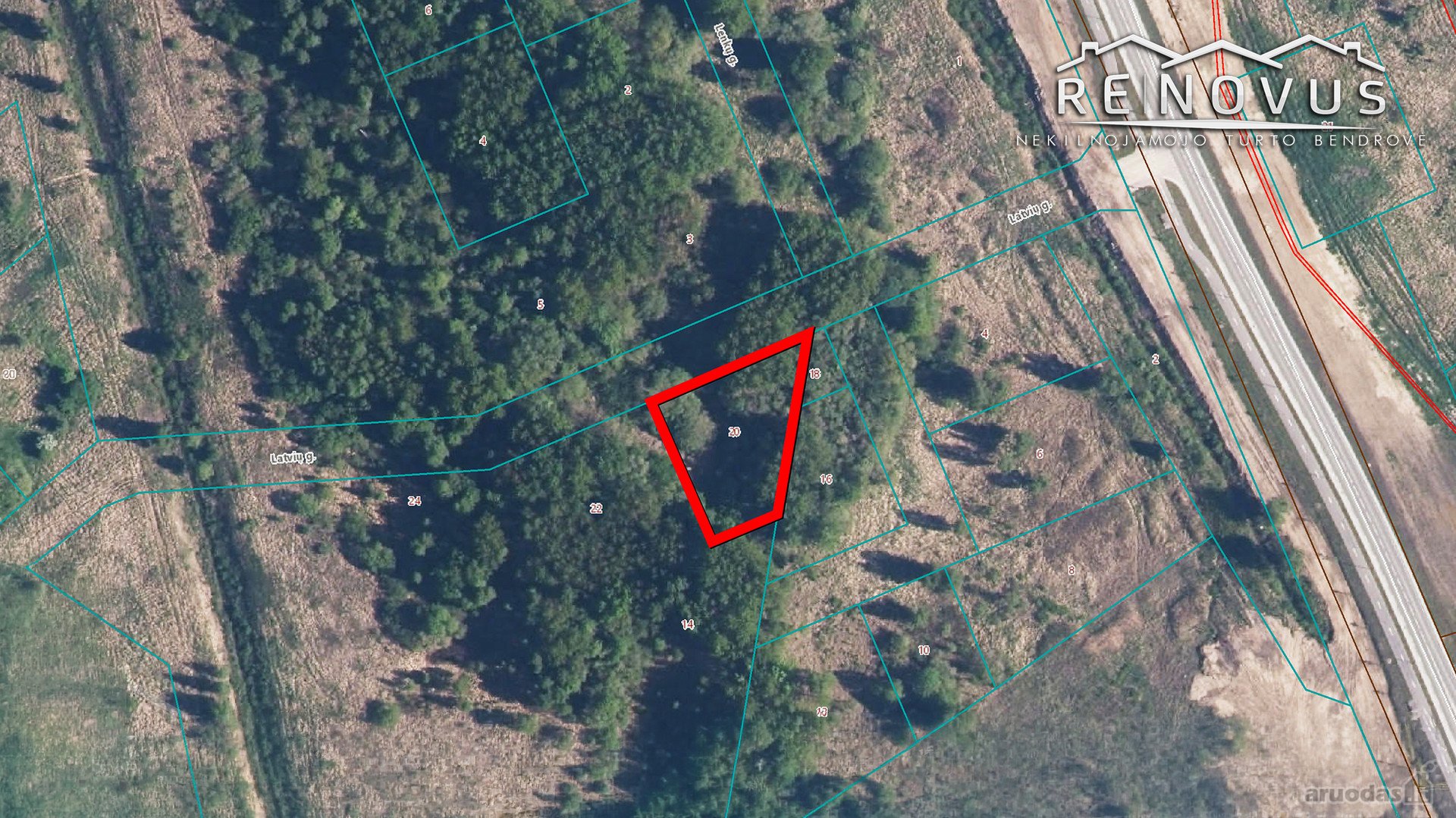 Parduodamas Namų Valdos Sklypas Latvių G. 20,