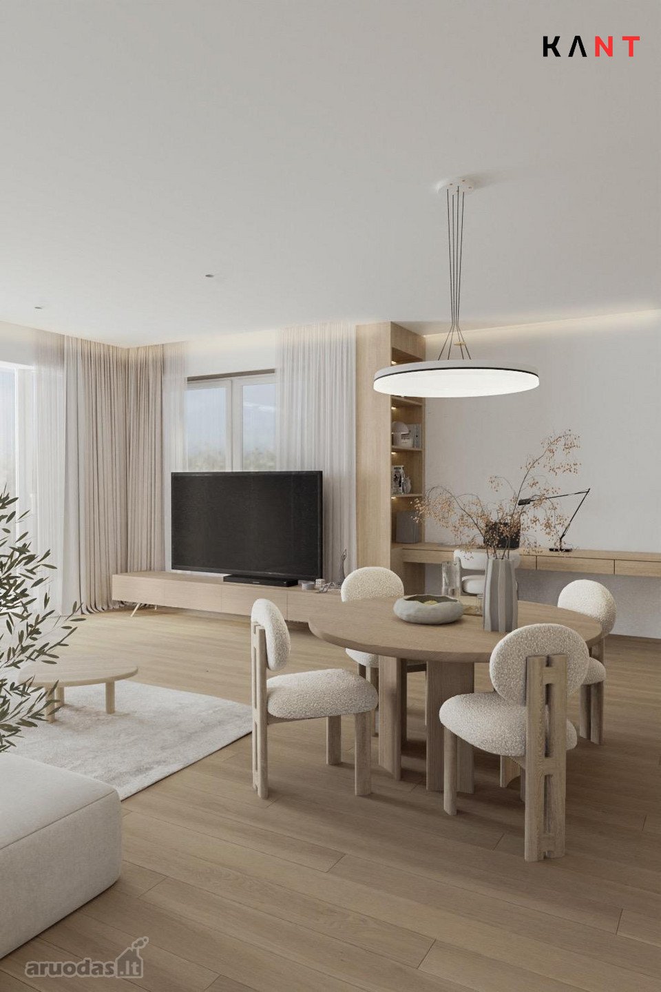 A++ energetinės klasės 115,7 m2 blokuotas