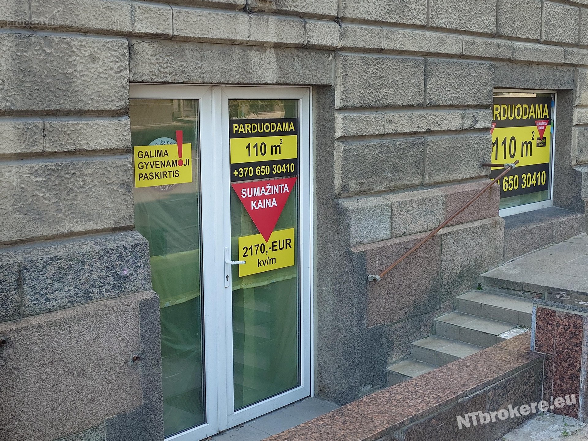 Parduodamos komercinės patalpos Vilniaus