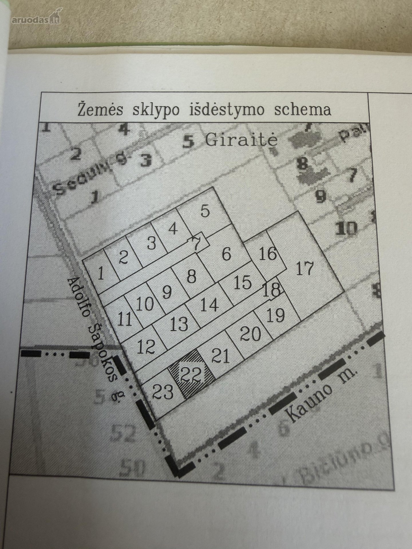Parduodamas sklypas 6,42 aro su privaziujama