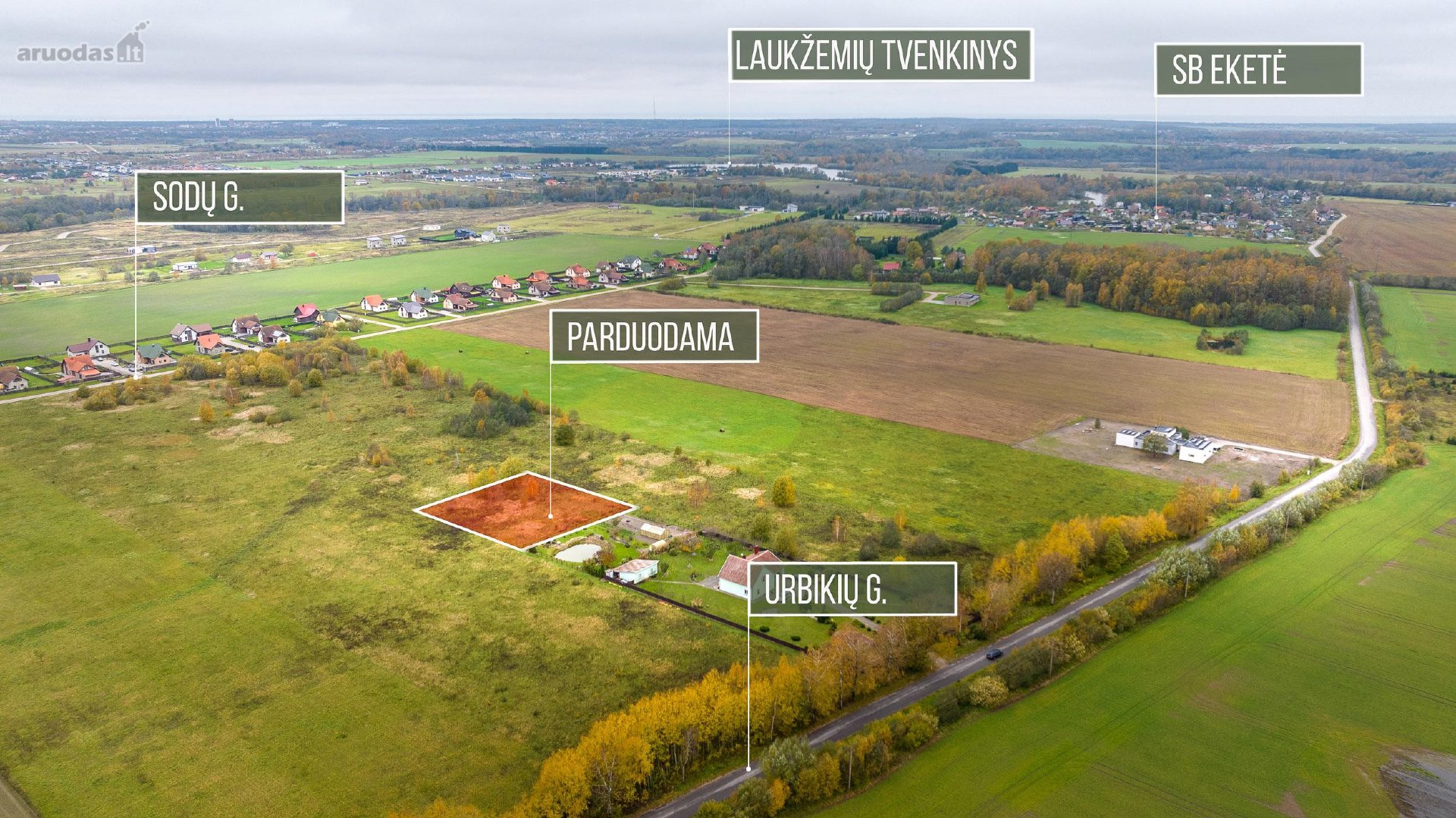 Parduodamas 18,61 a namų valdos sklypas