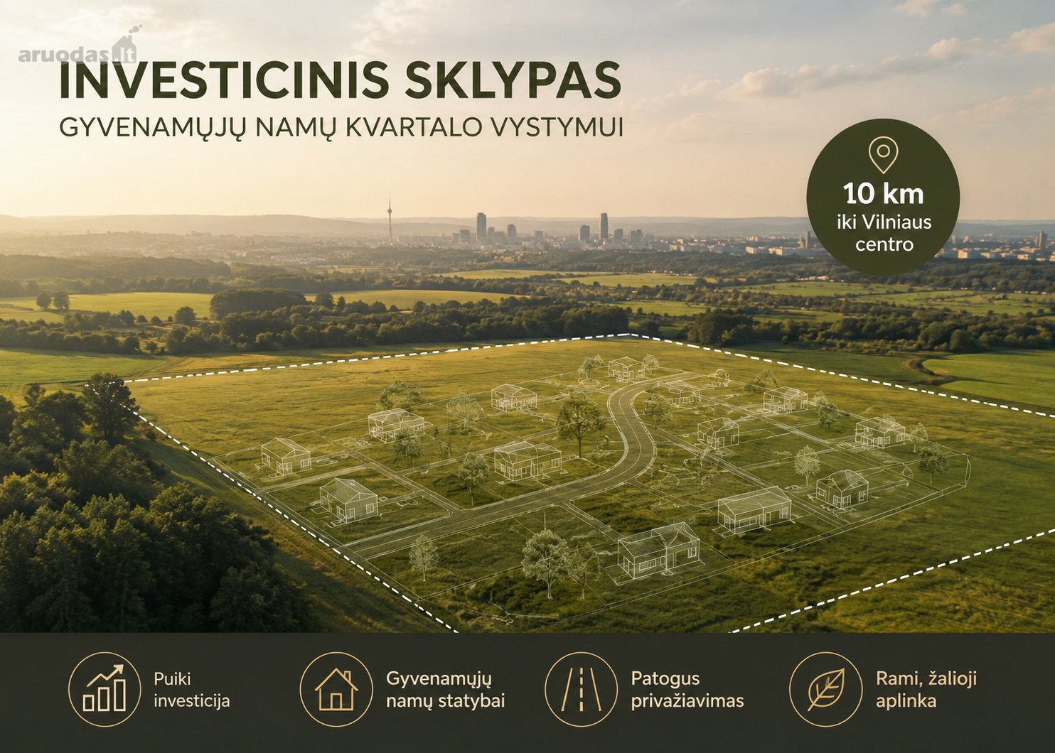 Parduodamas žemės ūkio paskirties sklypas