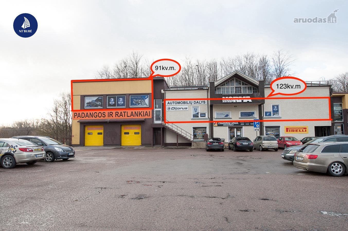 Nuomojamos 214,03 kv.m. komercinės patalpos