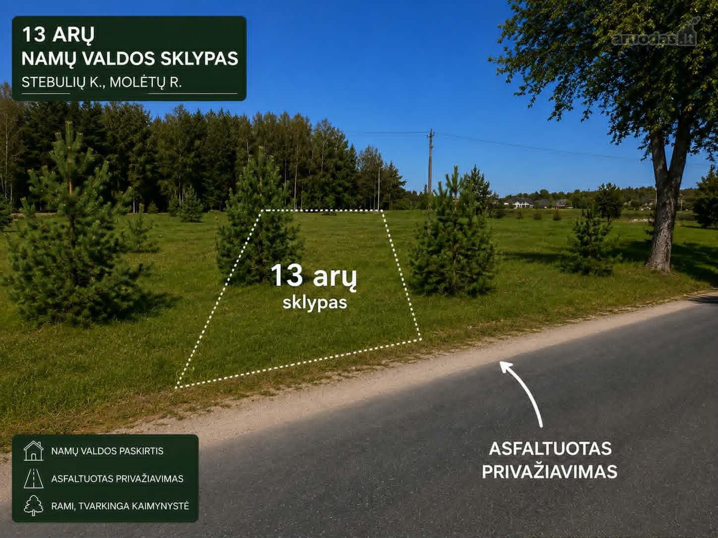 Nuosavas Kampelis Molėtų Krašte – Vos Už 9 500 €!