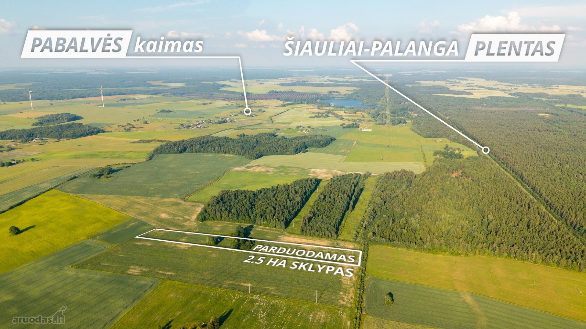 Parduodama sena sodyba su 2,5 ha žemės sklypu