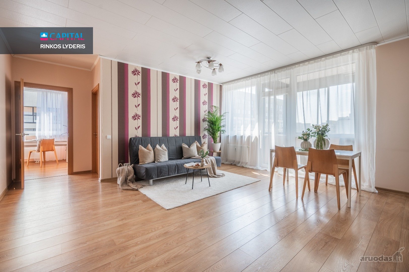 Erdvus 3 Kambarių Butas Su Balkonu Ir Sandėliuku