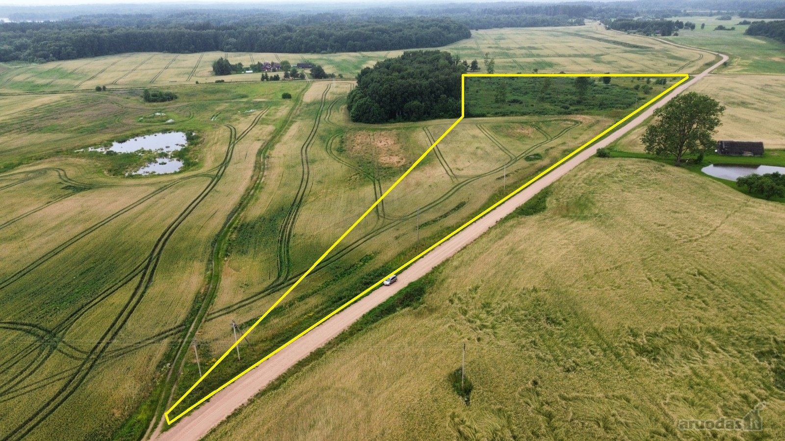 Parduodamas 4,10 ha žemės sklypas Maseliškių