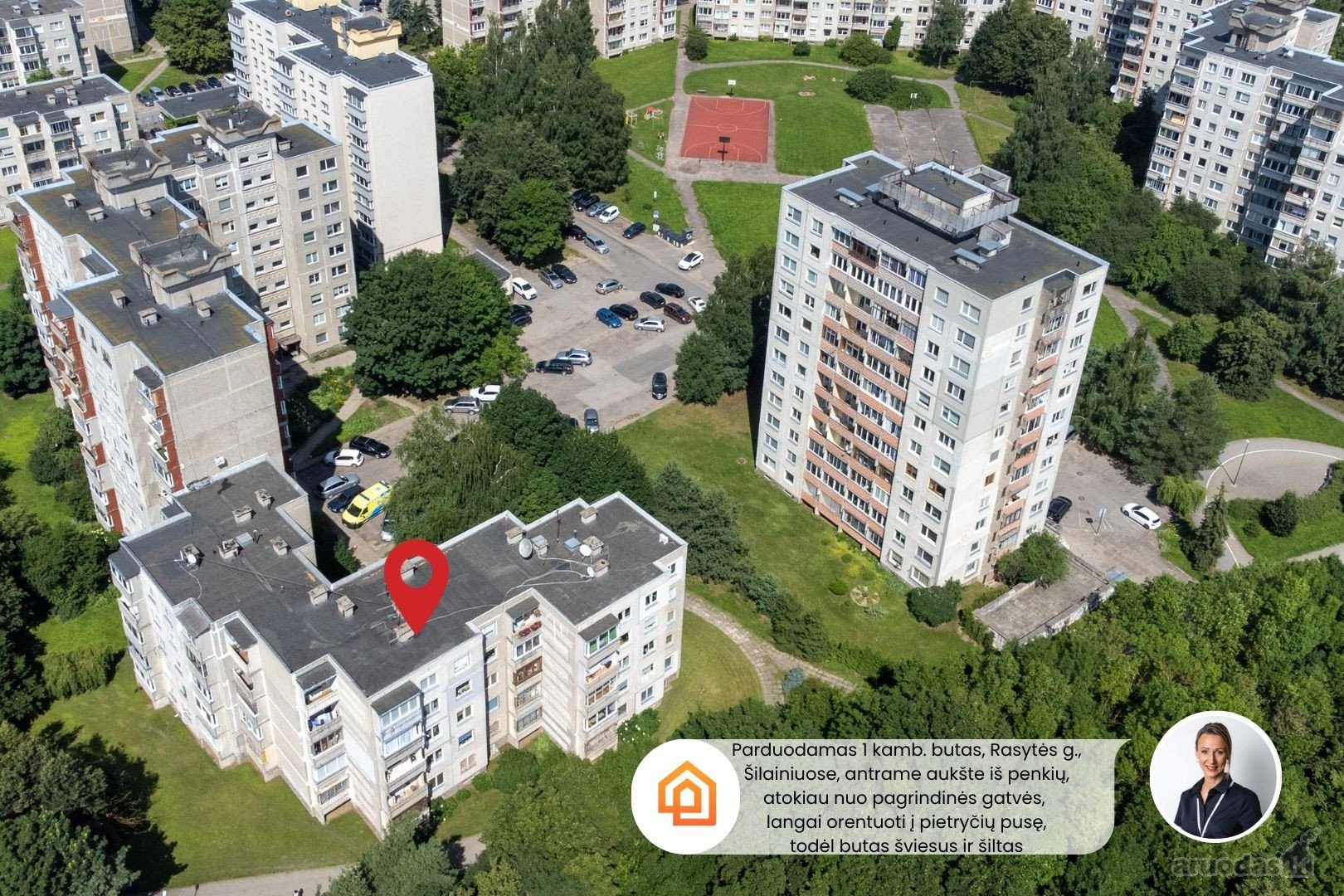 Parduodamas 1 Kambario Butas Šilainiuose,