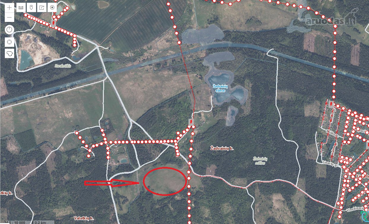 13,75 ha žemės ūkio paskirties žemės sklypas