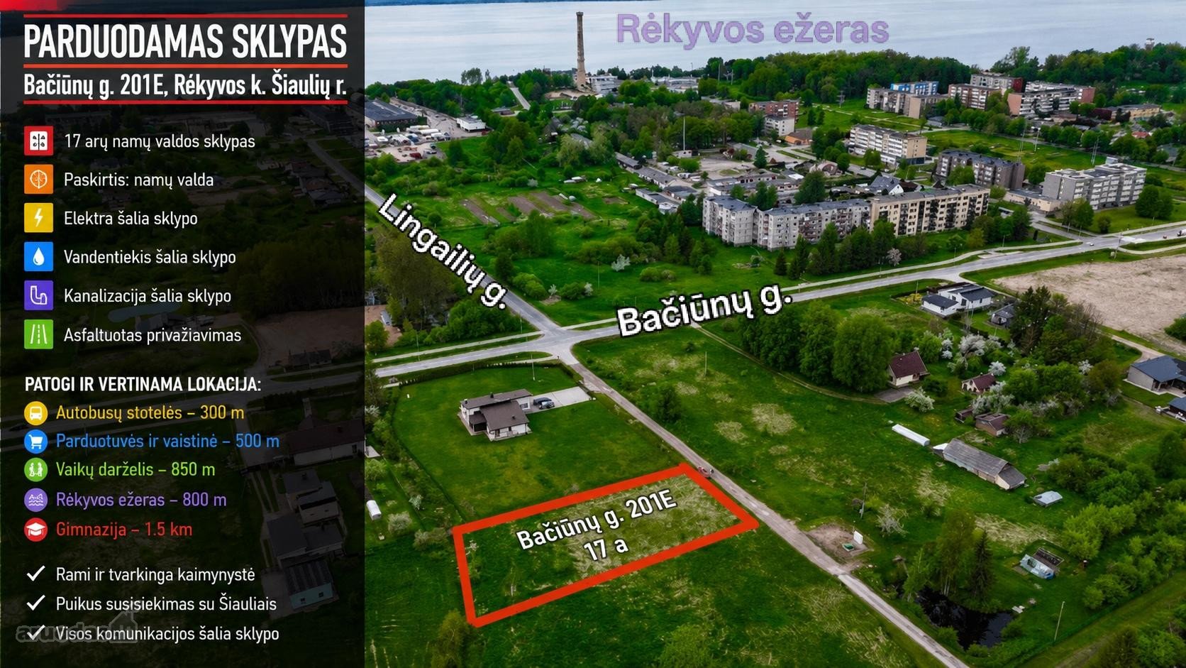 Parduodamas erdvus, taisyklingos formos 17
