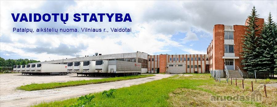 2vnt. po 85m2 aukštis 4,50-8,40m. Automobiliu