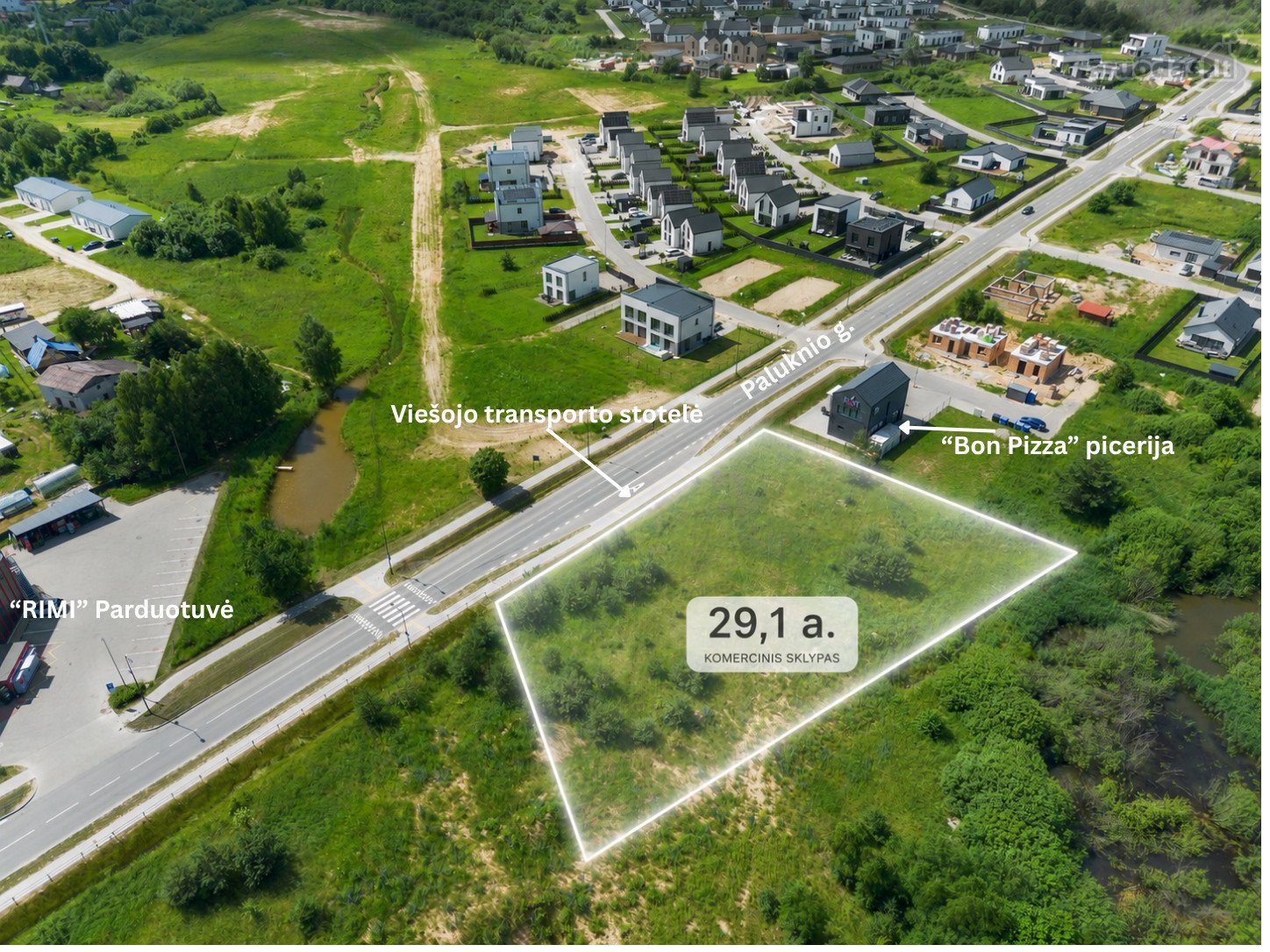Parduodamas Komercinis sklypas Bališkių