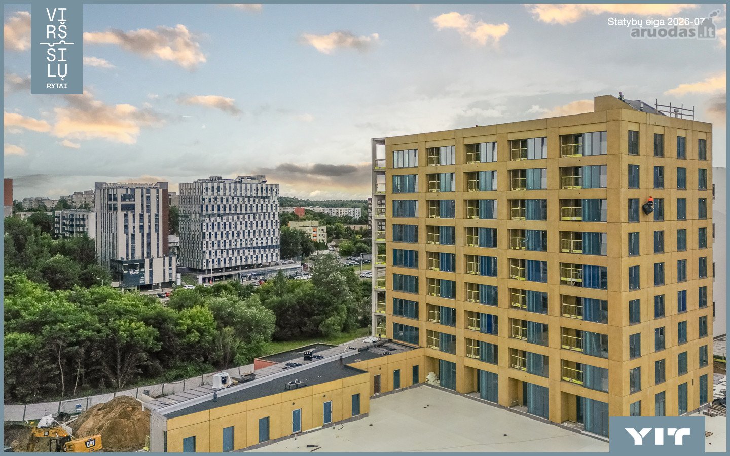 Parduodamas 2 kambarių butas naujai vystomame