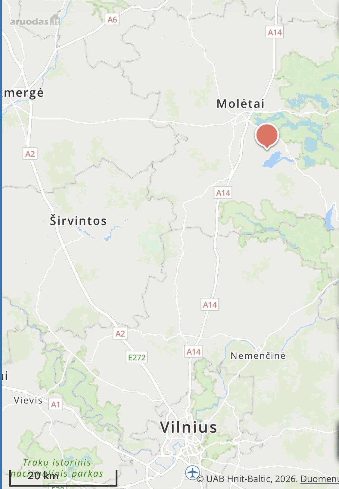 Vos 70 km nuo Vilniaus, gražioje vietoje,
