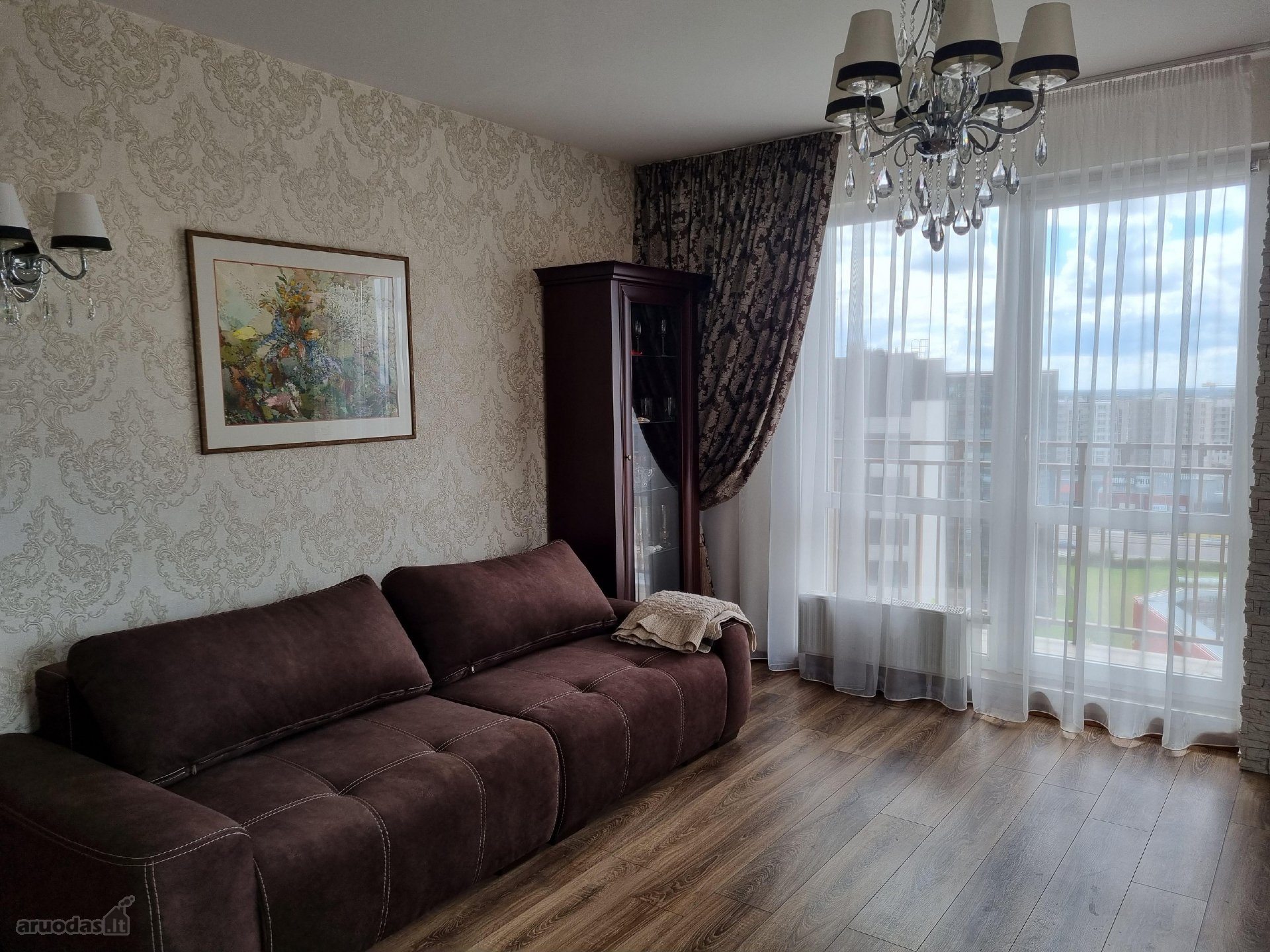 Nuomojamas jaukus, pilnai įrengtas 3 kambarių