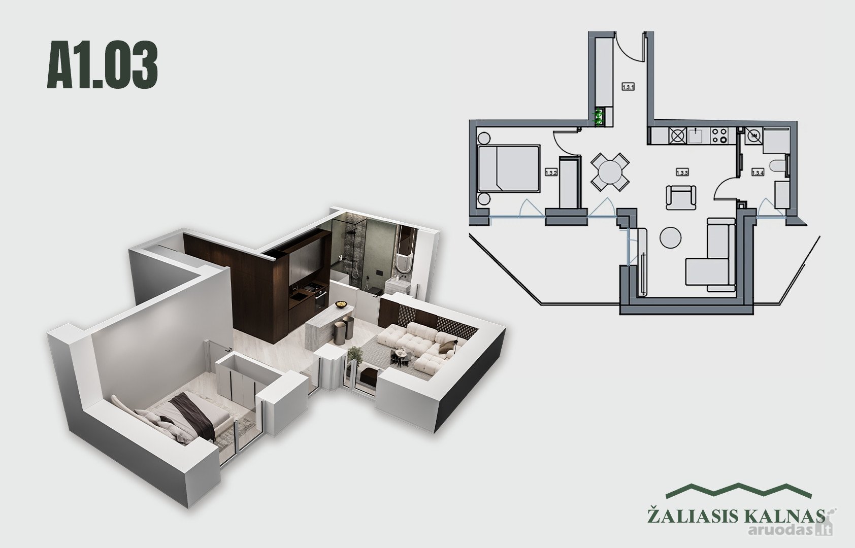 Naujos statybos apartamentai prestižiniame